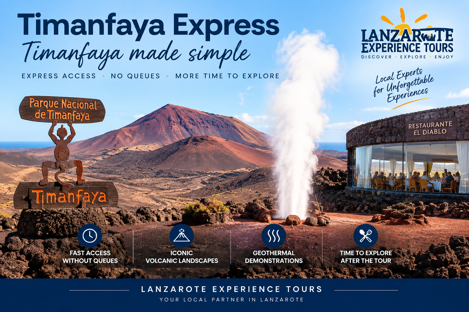 timanfaya express lanzarote experience tours