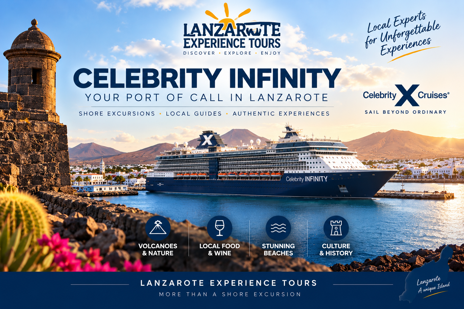 celebrity cruise infinity lanzarote port call 2026 2027
