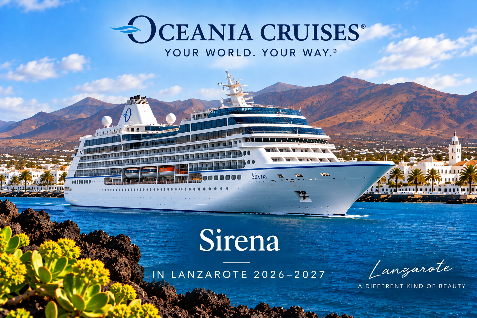 Sirena oceania cruise lanzarote port cal 2026 2027