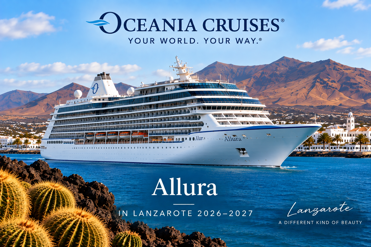 Allura oceania cruise lanzarote port cal 2026 2027