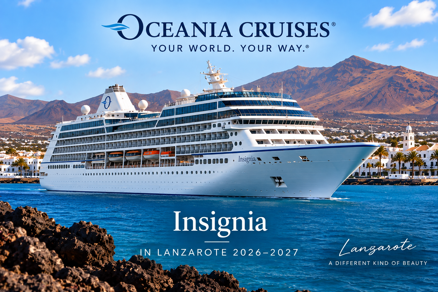 Insignia oceania cruise lanzarote port cal 2026 2027