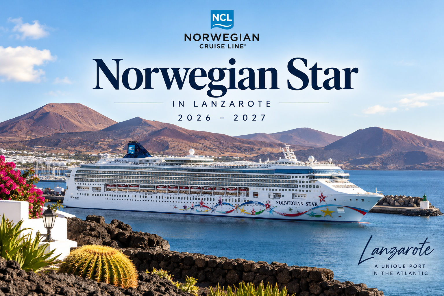 Norwegian star cruise lanzarote port call 2026 2027