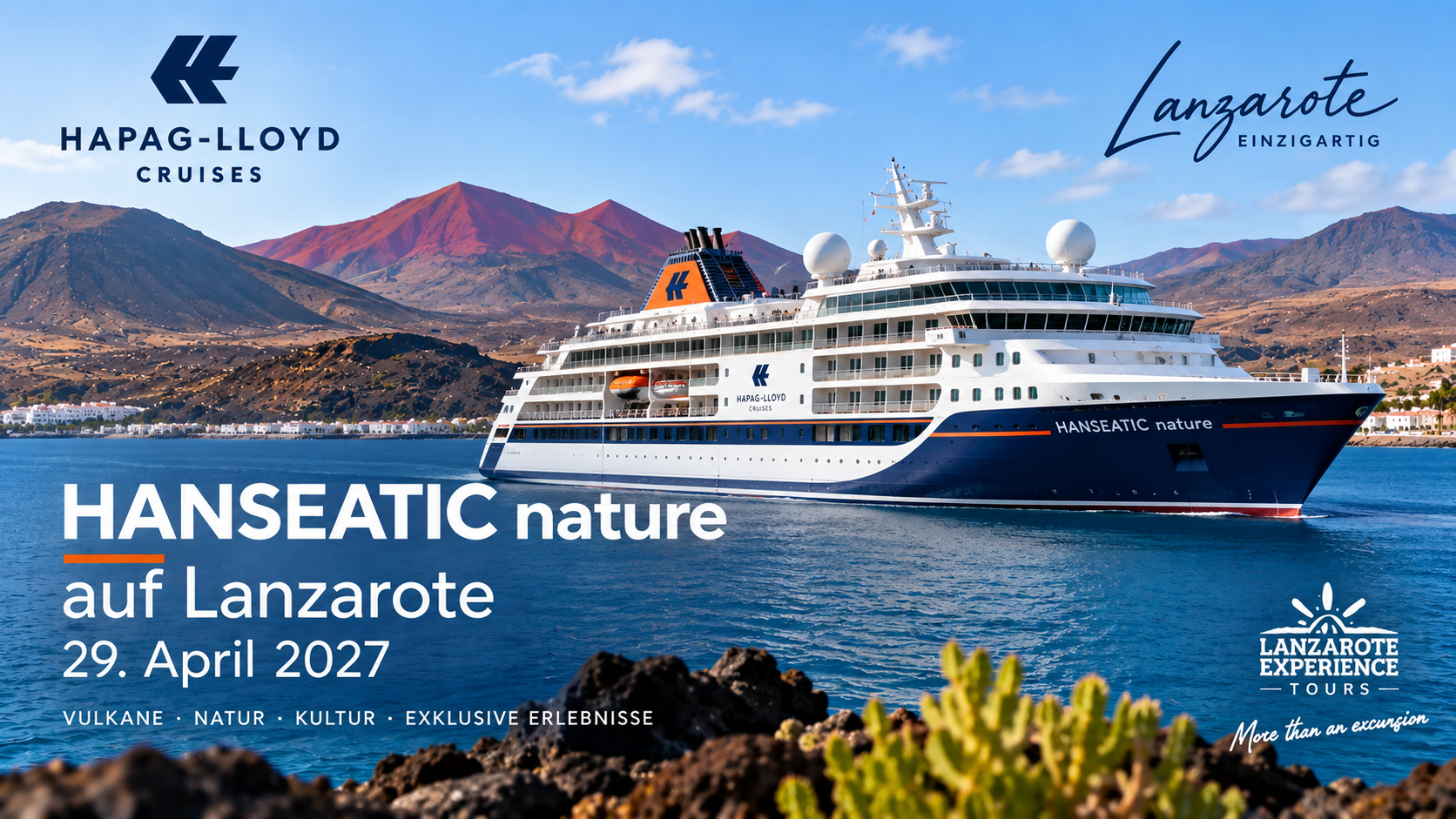 Hapa Lloyd Hanseatic nature cruise lanzarote port call