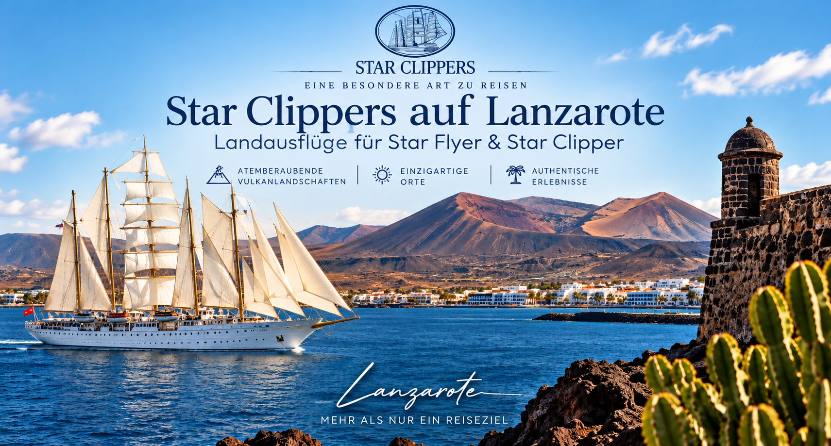 Star clippers cruises lanzarote port call 2026 2027 aleman