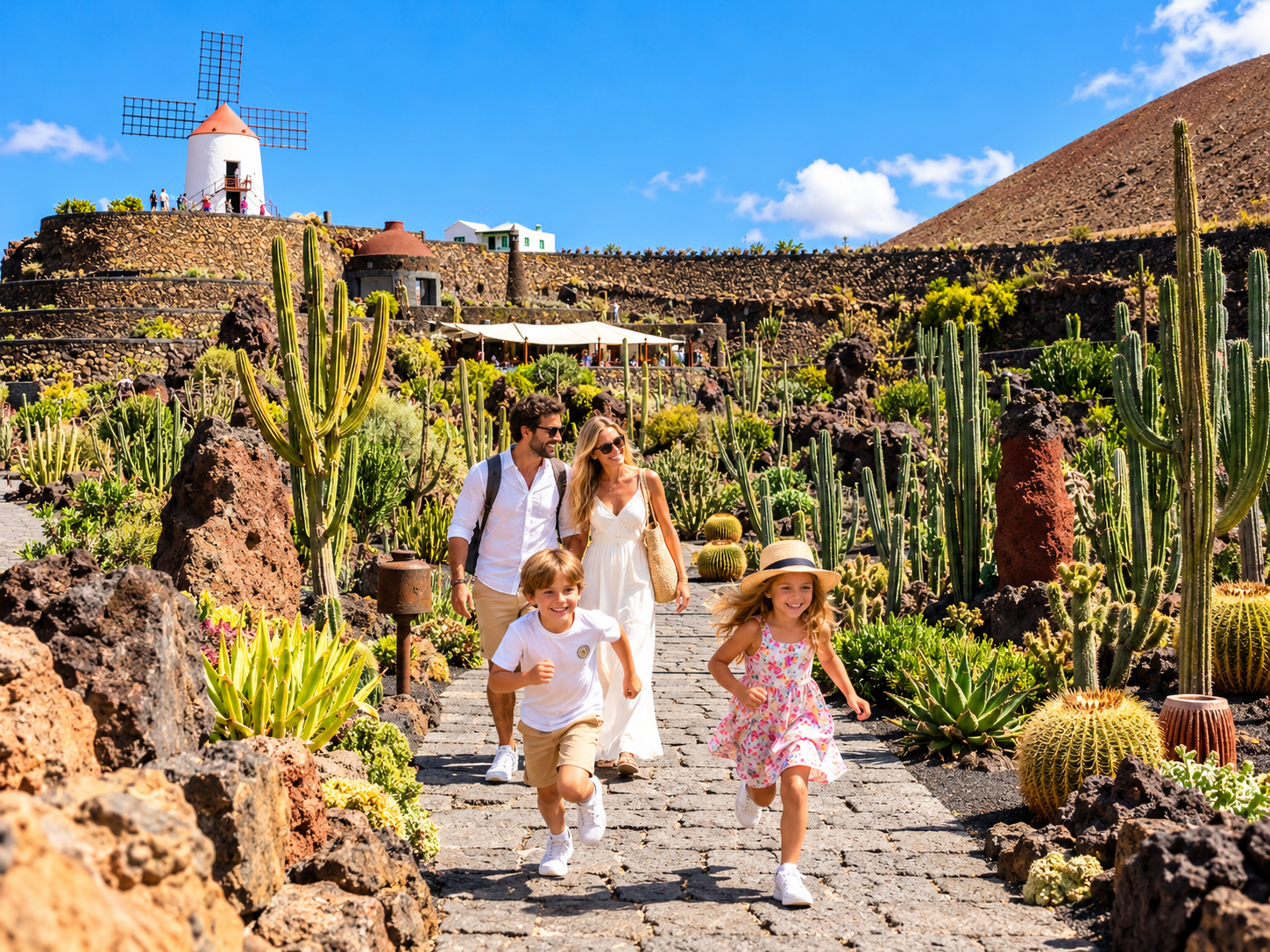 imagen familia blog jardin de cactus lanzarote experience tours