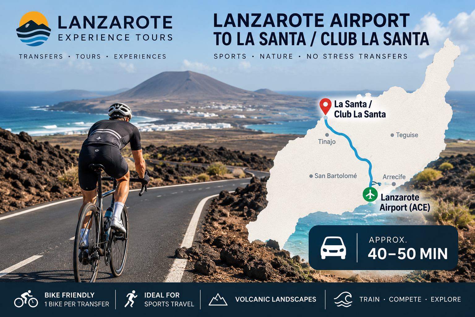 lanzarote airport to la santa club la santa transfer