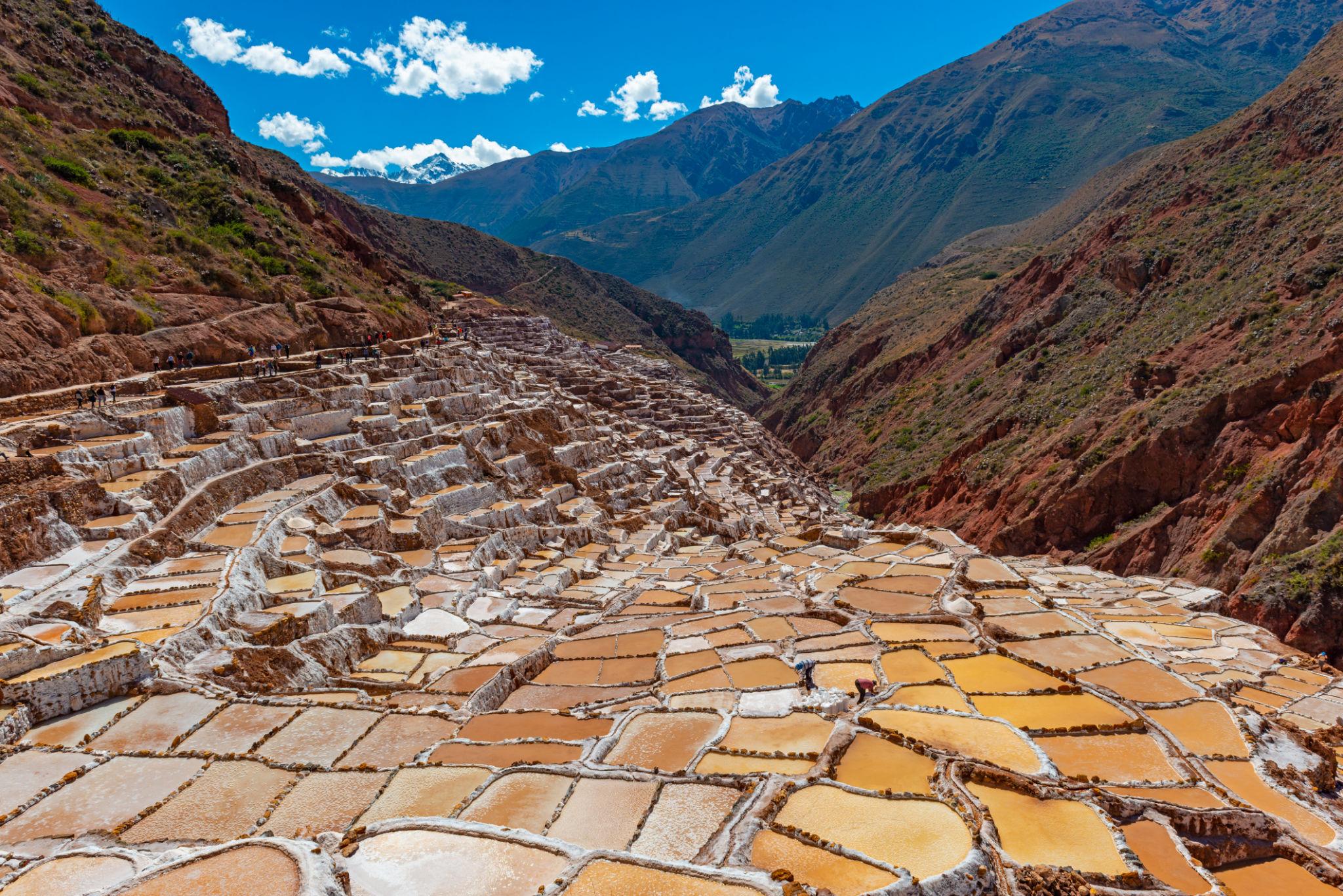 Las salinas de Maras, Perú.
